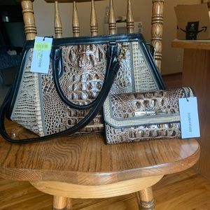 NWT Brahmin Arden Satchel with matching Wallet